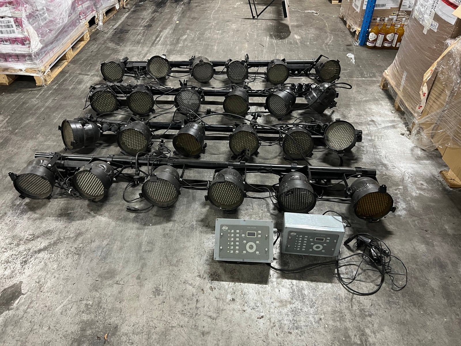 ADJ LED Par Cans met controllers - Complete set, Ophalen, Gebruikt, Licht