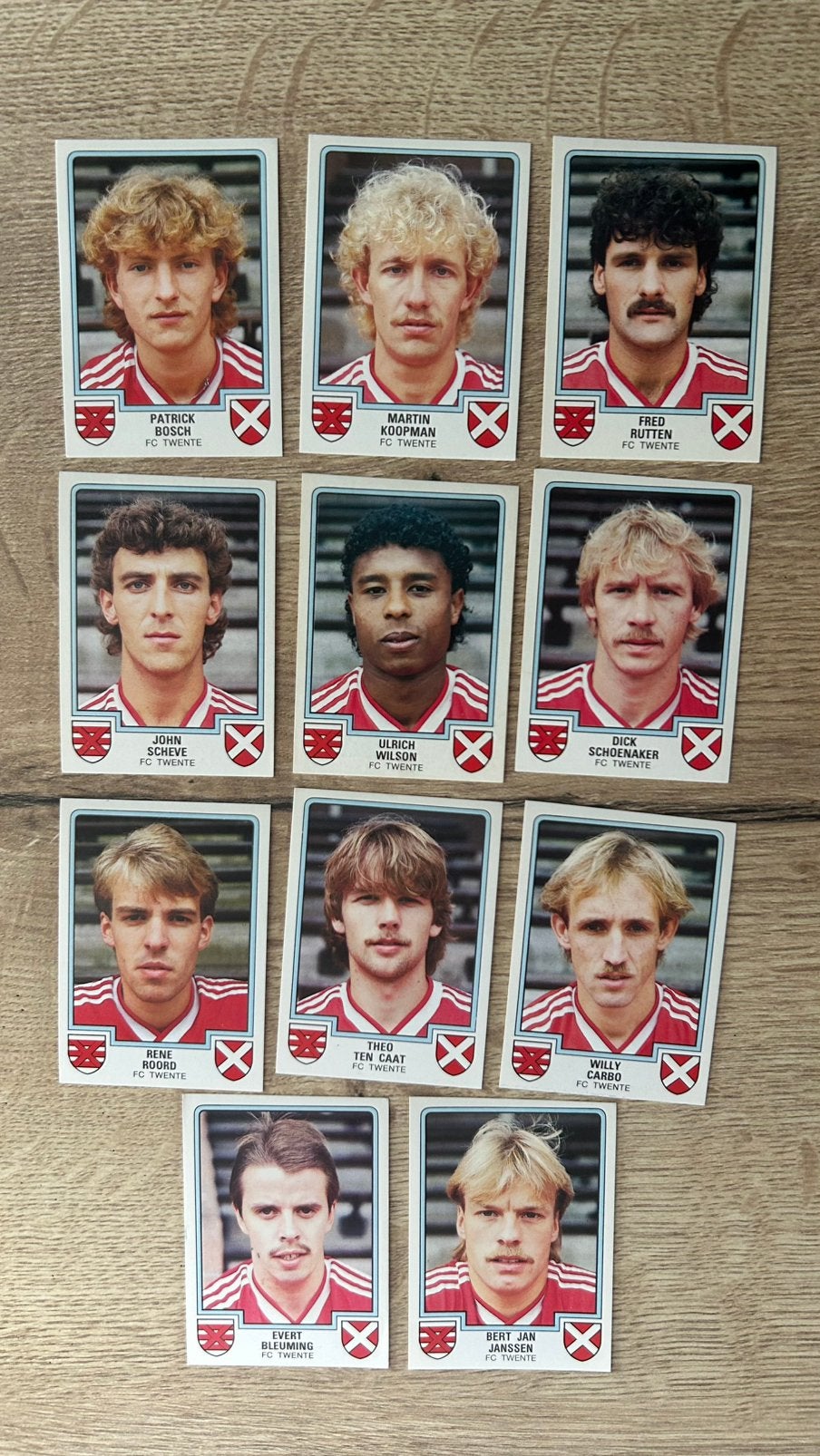 Panini Voetbal 86 plaatjes FC Twente 11x, Verzenden, Zo goed als nieuw, Meerdere plaatjes