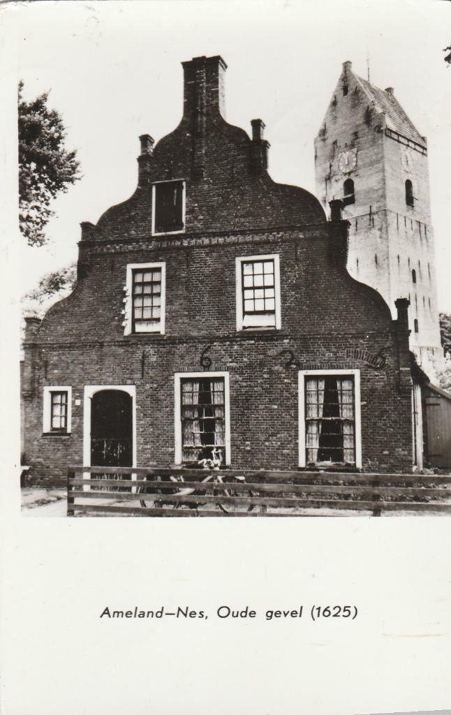 ameland- oude gevel nes, Ophalen of Verzenden, 1940 tot 1960, Waddeneilanden