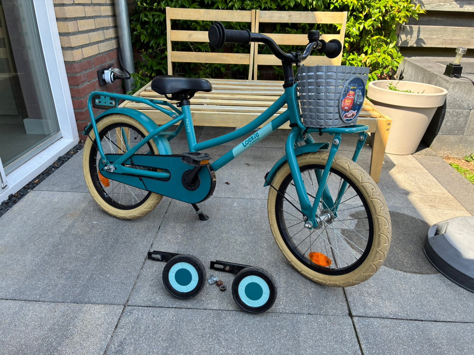Leuke loekie packd 16 inch meisjes fiets, Terugtraprem, Zijwieltjes, 16 tot 20 inch, Ophalen of Verzenden
