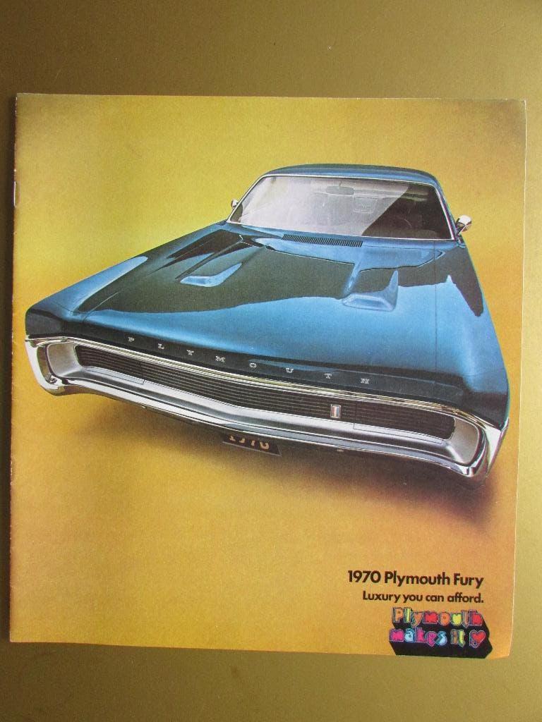 1970 Plymouth Fury prestige brochure, Engels, Ophalen of Verzenden, Zo goed als nieuw, Overige merken