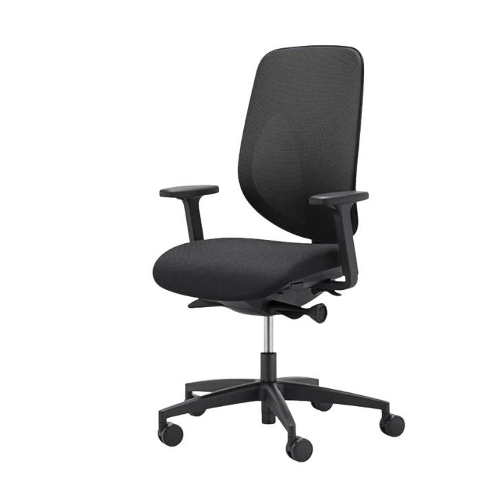 Bureaustoel Giroflex 353 - Zwart - Refurbished, Zwart, Ophalen of Verzenden, Zo goed als nieuw, Bureaustoel