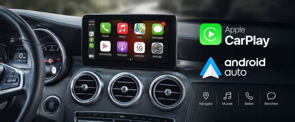 Geen €440 boete. Kies CarPlay. Montage op Locatie, Ophalen, Nieuw