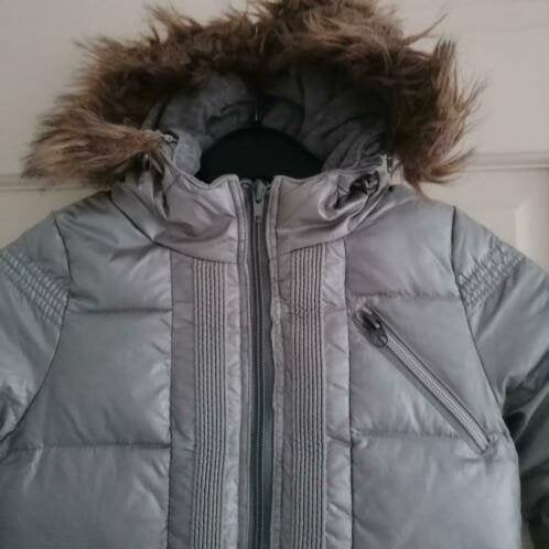Airforce zilveren gewatteerde parka winterjas 4jr 104 37143, Airforce, Gebruikt, Meisje, .