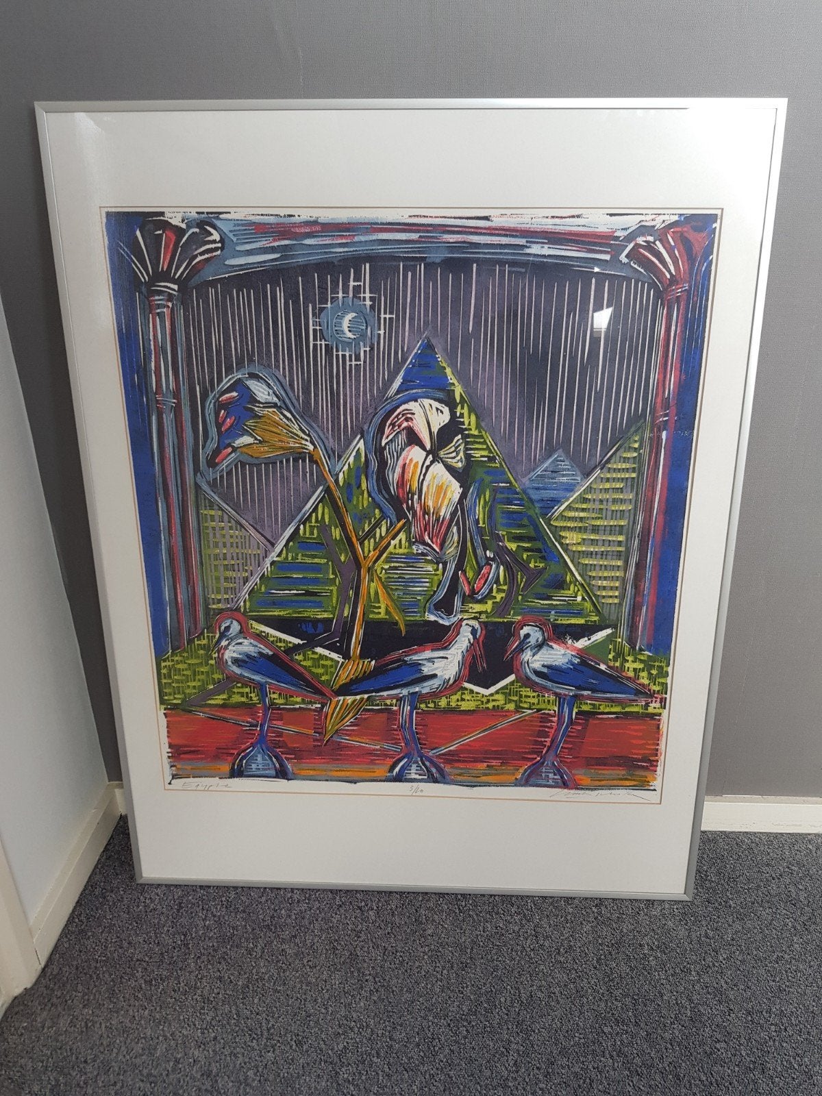 litho schilderij Luuk Scholten 'Egypte' 3/10, Gelimiteerde oplage, Ophalen, Lithografie