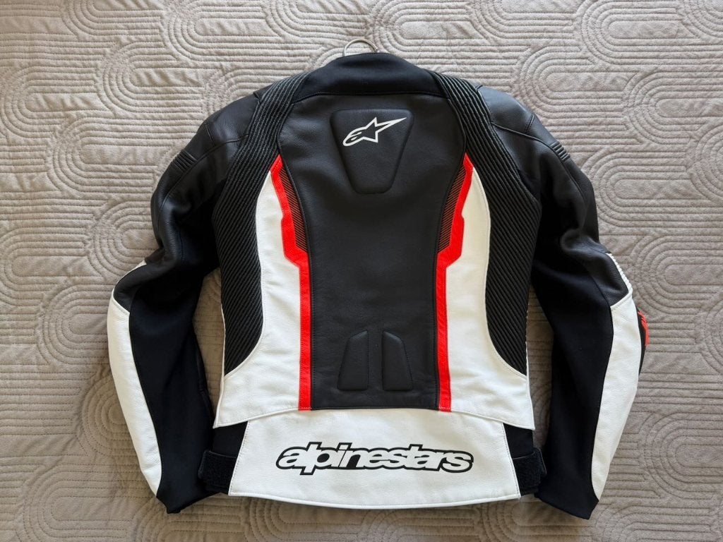 Motorjas Alpinestars Missile V2 Zwart-Wit-Rood - 48, Heren, Jas | leer, Ophalen of Verzenden, Alpinestars