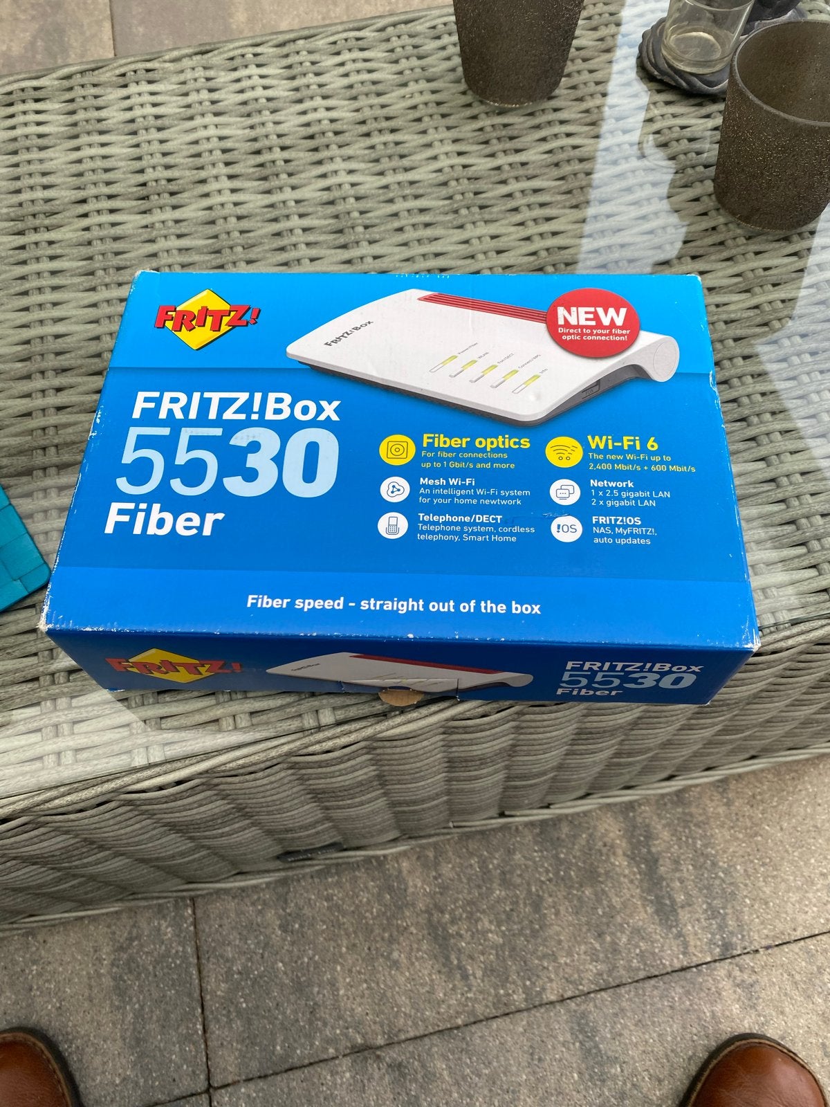 FRITZ!Box 5530 Fiber - Nieuwe Glasvezel Router, Ophalen of Verzenden, Nieuw, Router