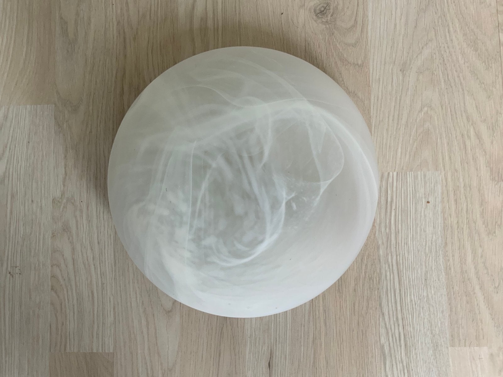 Vintage glazen plafondlamp, Ophalen of Verzenden, Zo goed als nieuw