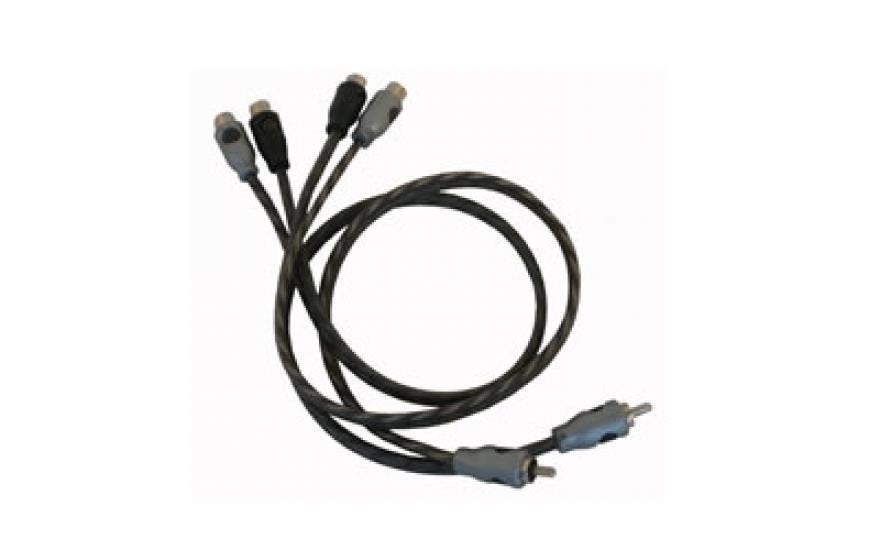 Tulp verdeel kabel 4 keer in en 2 x uit, Auto diversen, ., Nieuw, Ophalen of Verzenden, .