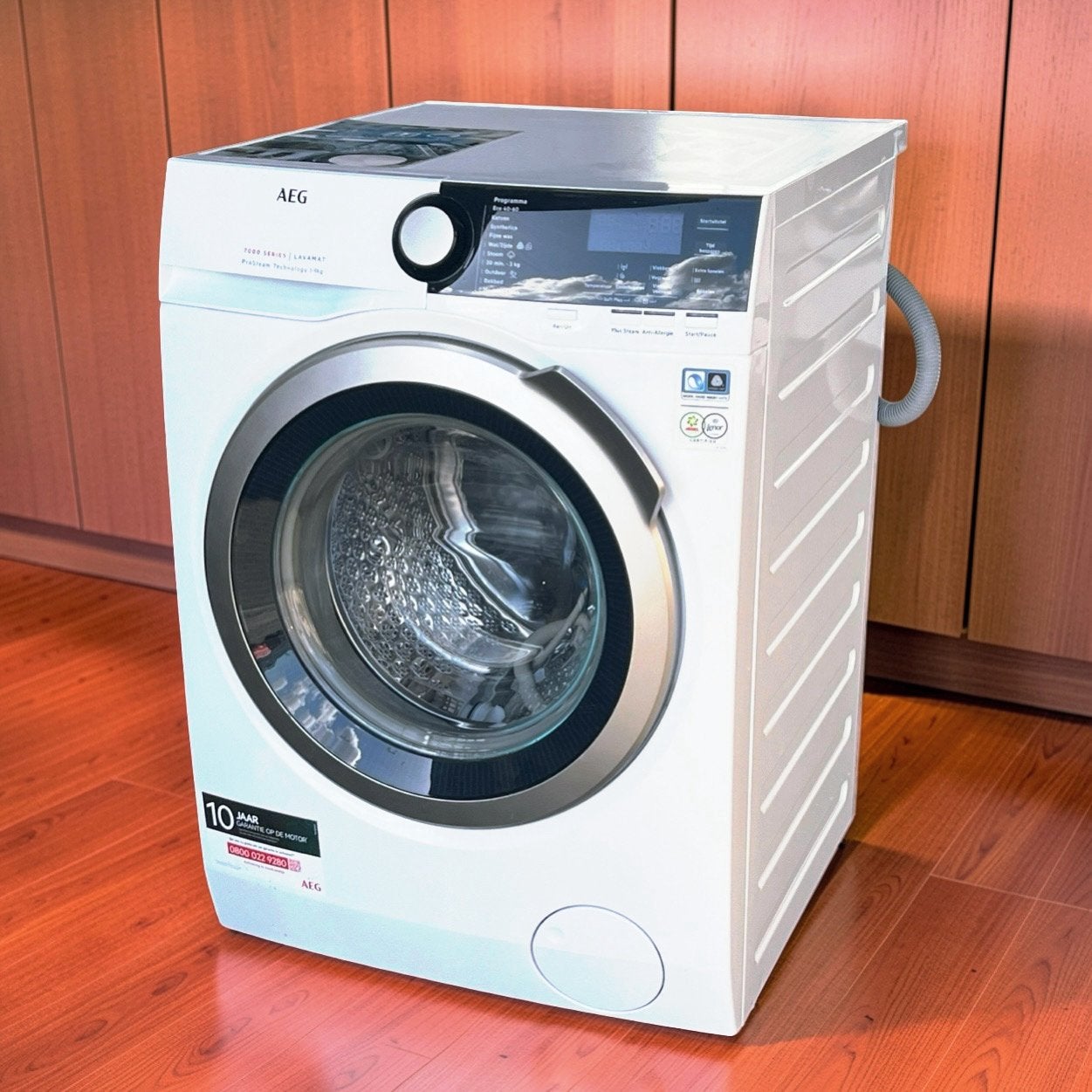 Wasmachine AEG ÖKO 9kg 1600t 7000Series ProSteam Garantie, Witgoed en Apparatuur, Ophalen, 8 tot 10 kg, 85 tot 90 cm, A