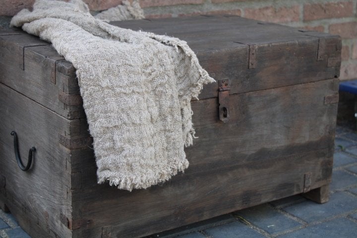 opbergkist kist oude kist houten kist, Ophalen, Minder dan 50 cm, 50 tot 100 cm, Nieuw