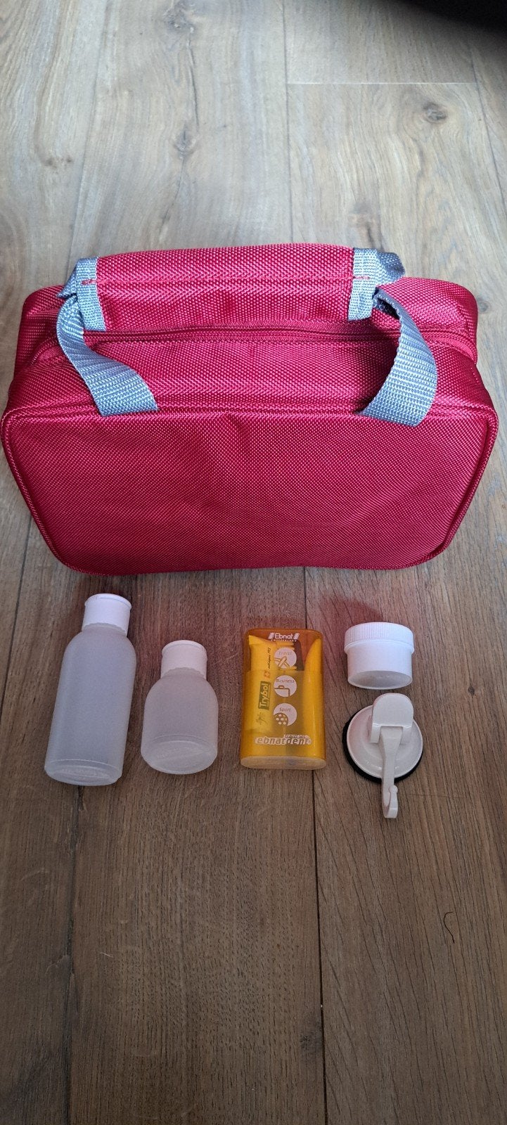 PARTIJ 25 STUKS Reis toilettas met accessoires - Rood, Ophalen of Verzenden, Nieuw, Rood, Dame