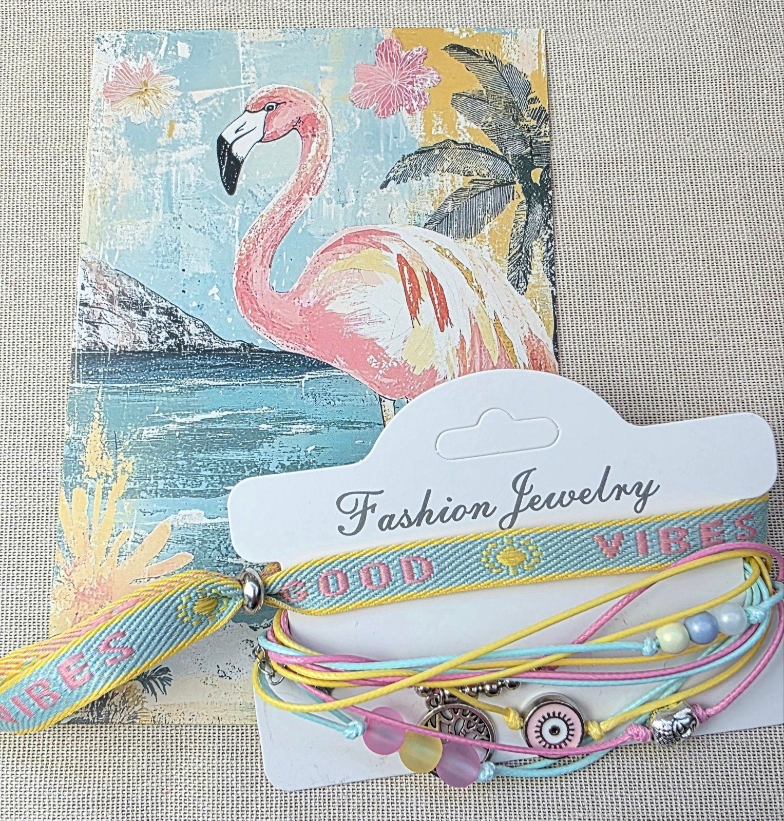 Armbanden set 'Good Vibes', Sieraden, Tassen en Uiterlijk, Armbanden, Overige materialen, Overige kleuren, Verzenden, Onbekend