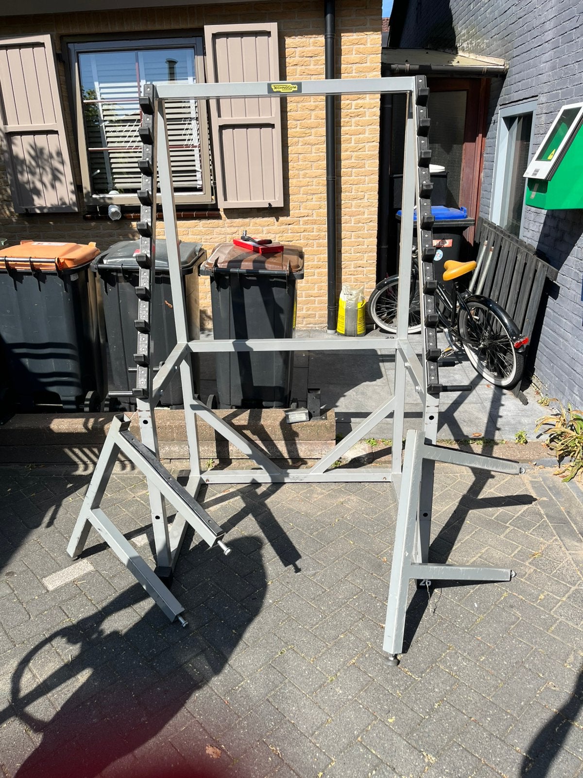 Technogym squat en bankdruk rek, Ophalen, Bankdruk rek, Overige typen, Squat rek