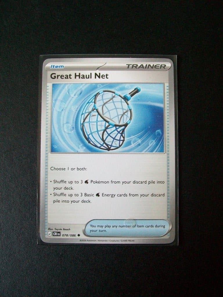 2808: Nieuwe Pokemon Kaart Trainer GREAT HAUL NET (078/086), Verzenden, Nieuw, Losse kaart