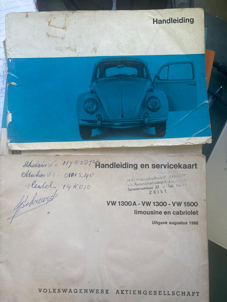 VW Kever Handleiding en Servicekaart 1966, Auto diversen, Handleidingen en Instructieboekjes, Ophalen of Verzenden