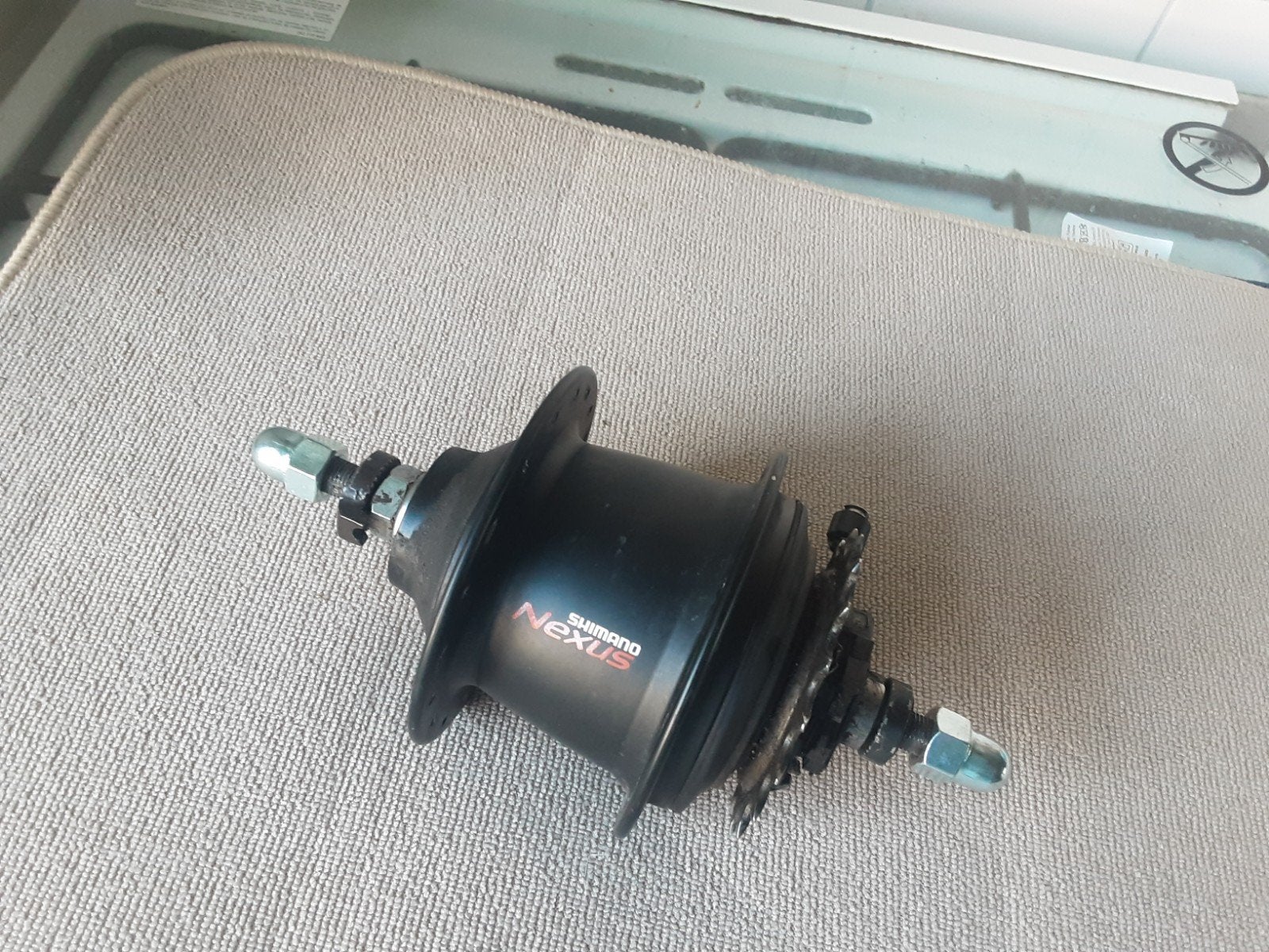 shimano Nexus 7 speed naaf, velgrem/ rollerbrake rem, Ophalen of Verzenden, Zo goed als nieuw, Shimano Nexus
