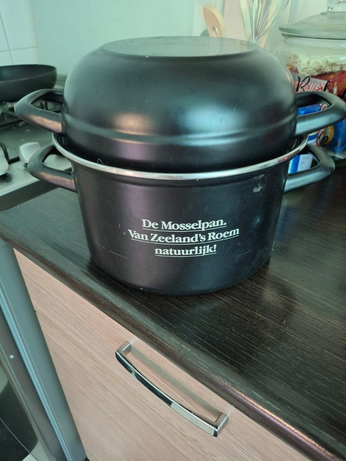 Mosselpan - Van Zeeland's Roem, Gebruikt, Aluminium, Ophalen of Verzenden, Kookpan