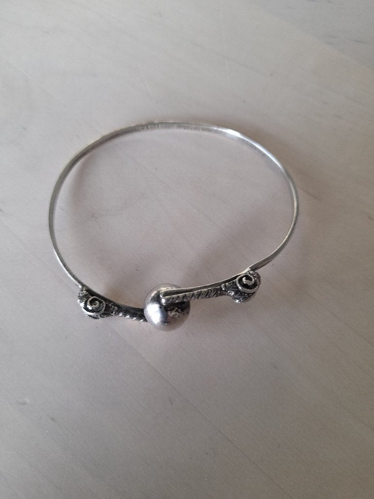 Mooie vintage 925 zilveren armband Taxco Mexico TE-31 rammen, Sieraden, Tassen en Uiterlijk, Ophalen of Verzenden, Gebruikt, Zilver