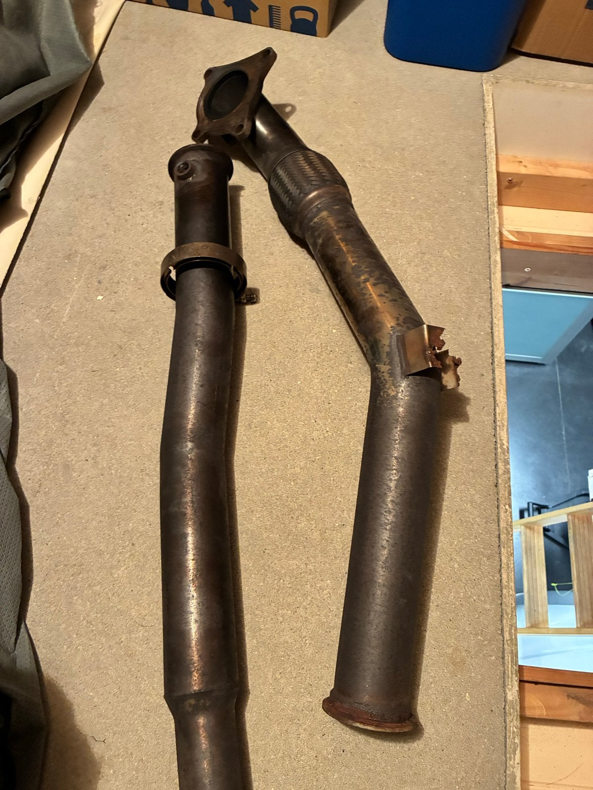 Golf 6 GTI Catless Downpipe (ophangpunten defect), Auto-onderdelen, Ophalen, Gebruikt, Volkswagen