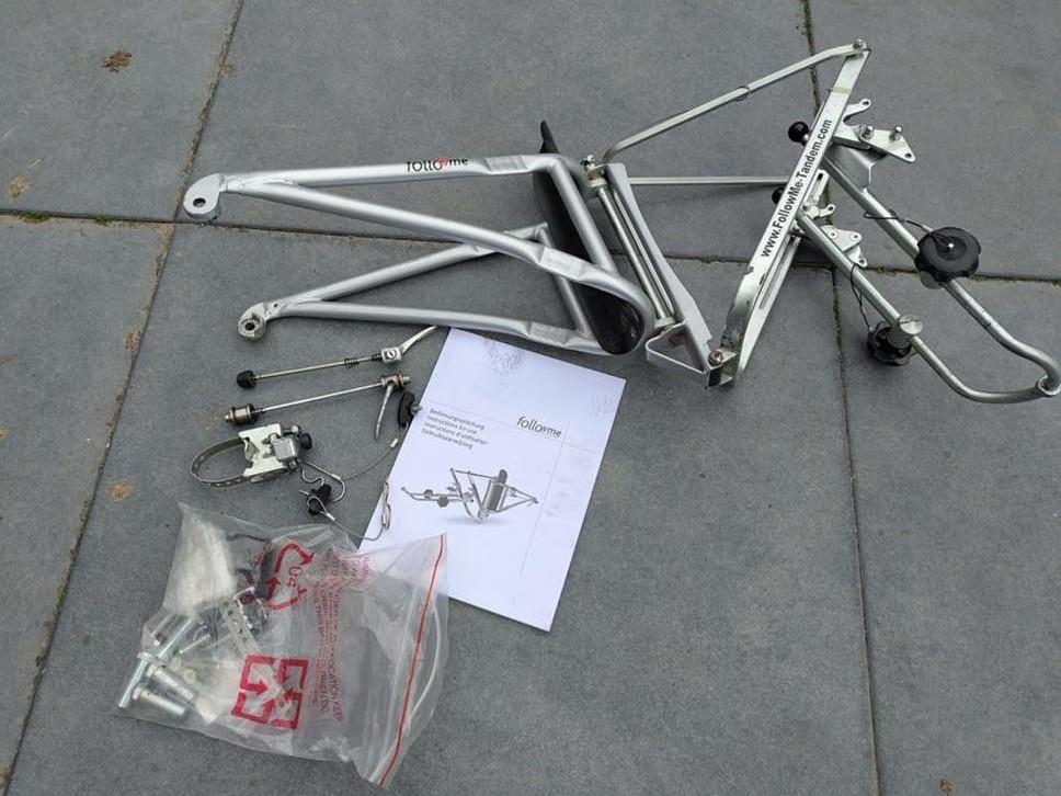 Follow me tandem, in prima staat!, Fietsen en Brommers, Ophalen of Verzenden, Gebruikt, Aanhangfiets, 80 kg of meer
