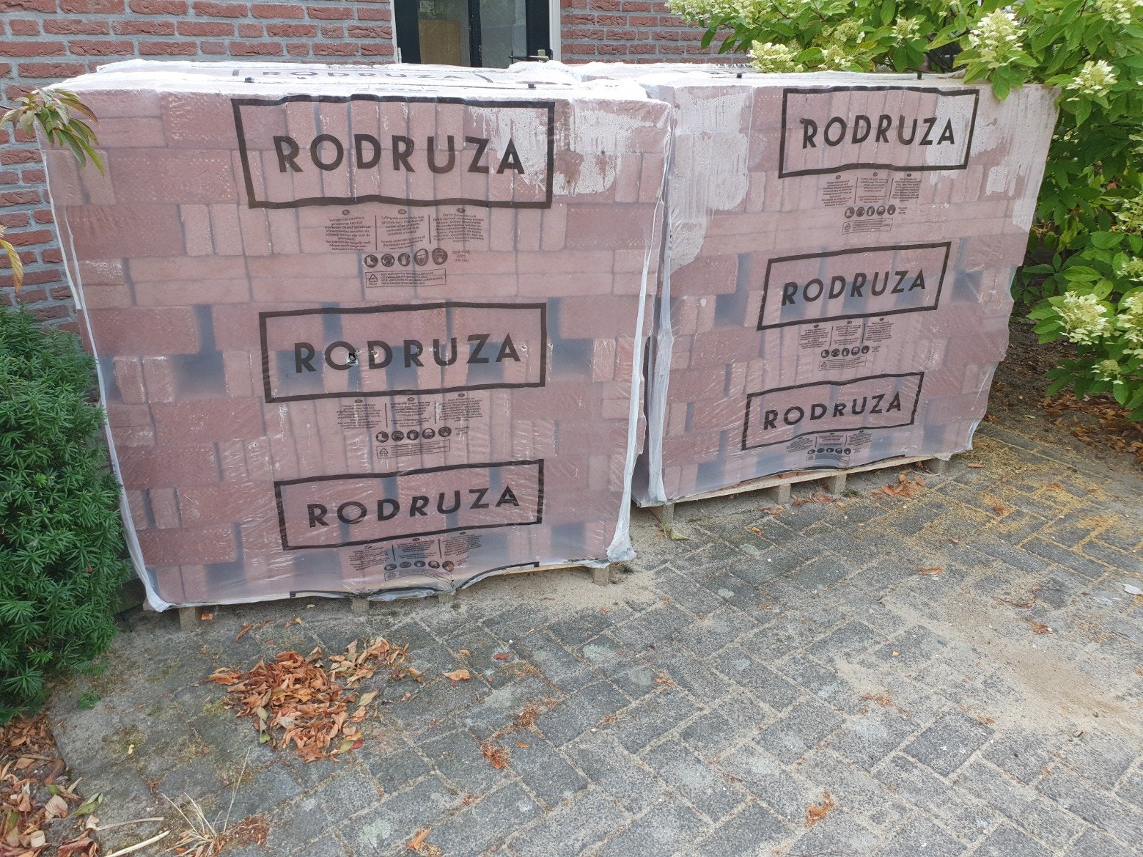 gevelstenen handvorm rood/paars, Doe-het-zelf en Verbouw, Metselstenen, Ophalen, Nieuw, Bakstenen