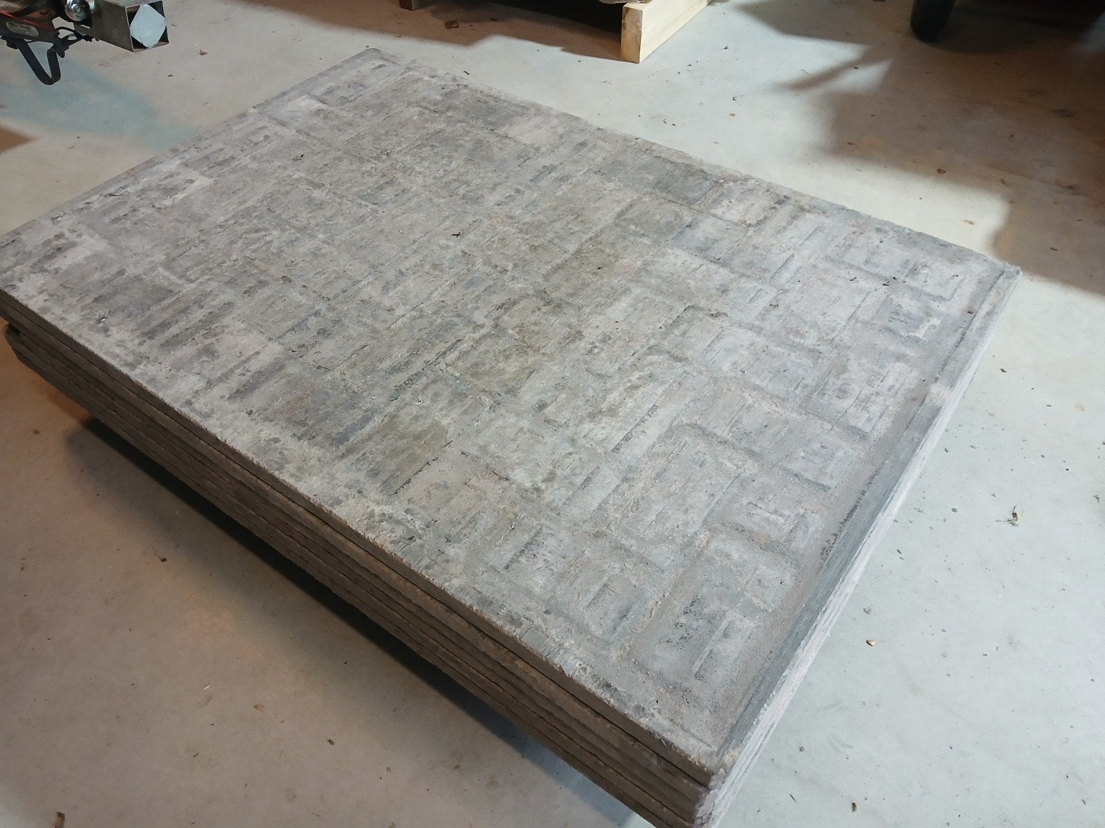 6 stuks steenschotten kunstof, Tuin en Terras, Tegels en Klinkers, Ophalen, Kunststof, Gebruikt, Overige typen