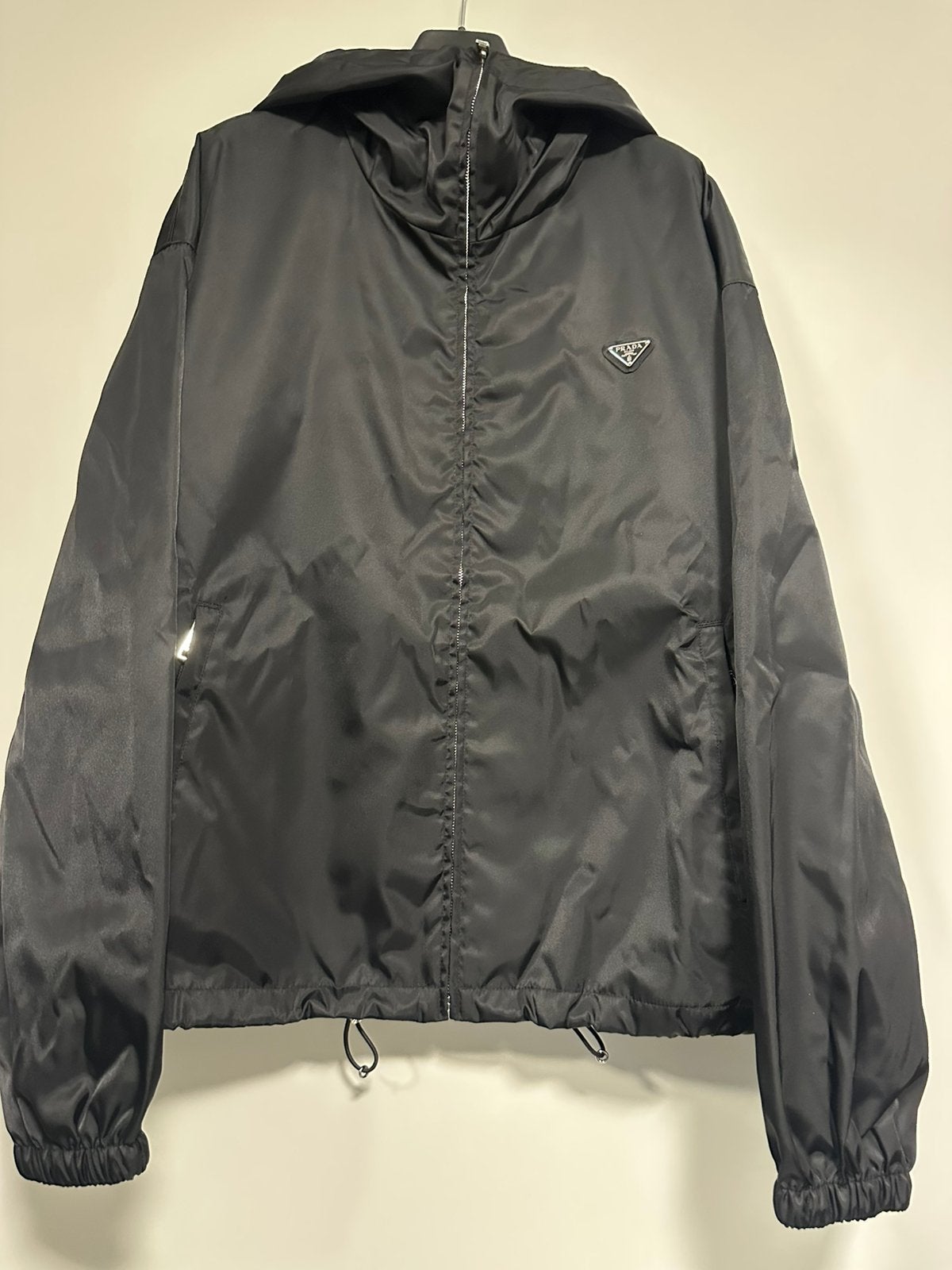 Prada windbreaker vest jas Re-Nylon, Ophalen of Verzenden, Nieuw, Maat 48/50 (M), Zwart