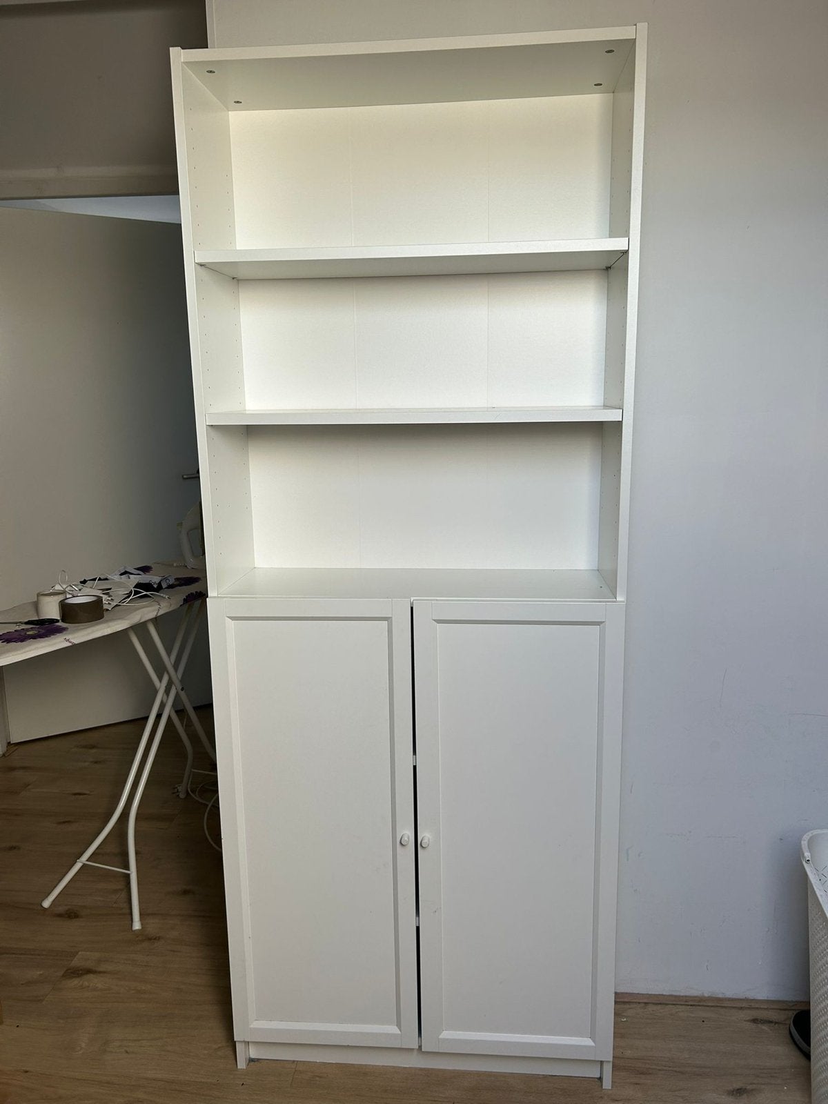 Witte Ikea BILLY/OXBERG boekenkast 80x30x202, Ophalen, Gebruikt, 200 cm of meer, 50 tot 100 cm