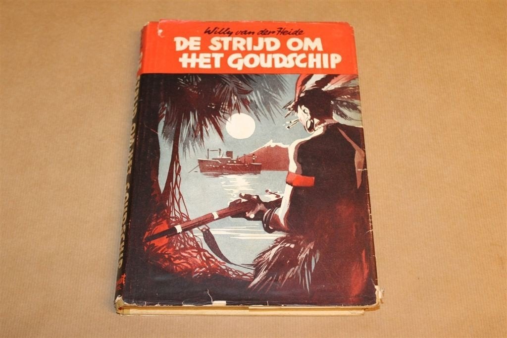 Strijd Goudschip — Van der Heide, Bob Evers 1e dr 1951, Boeken, Ophalen of Verzenden, Gelezen
