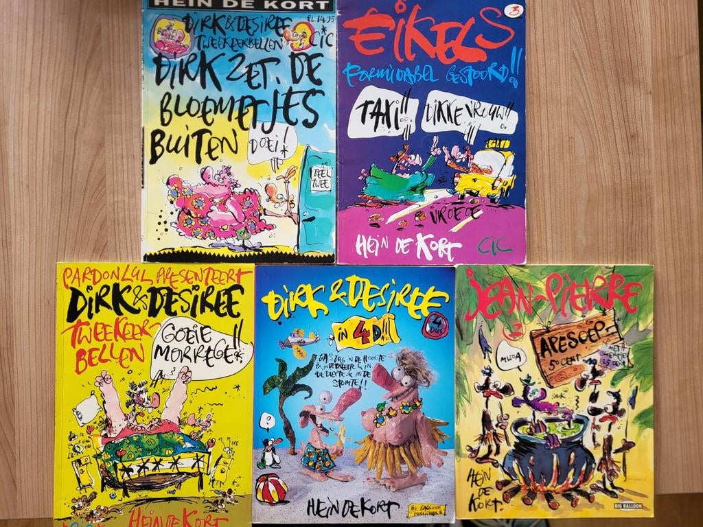 Hein de Kort stripboeken collectie (5 stuks), Meerdere stripboeken, Ophalen of Verzenden, Gelezen, Hein de Kort
