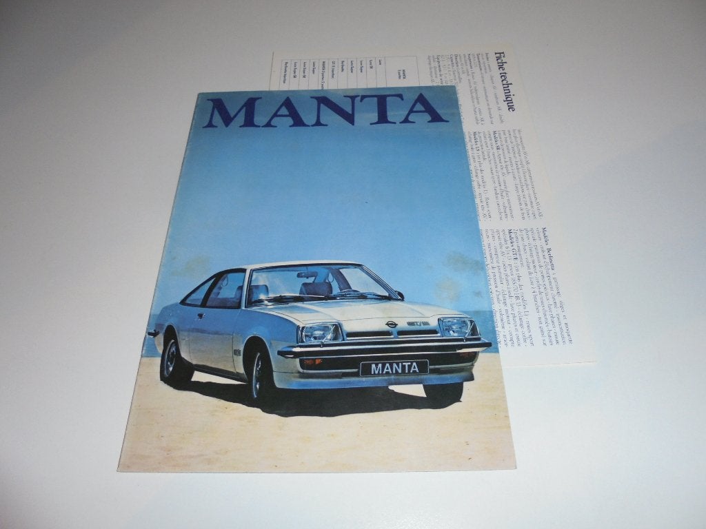 brochure Opel Manta  1979, Ophalen of Verzenden, Zo goed als nieuw, Opel