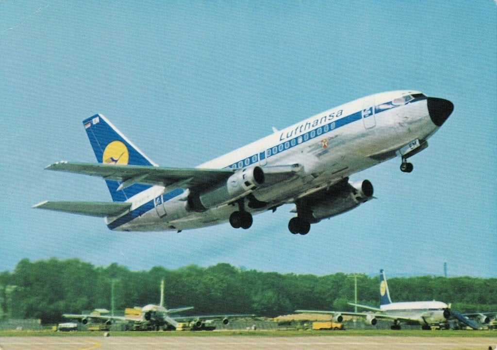 Lufthansa Boeing 737 City Jet 5, Ophalen of Verzenden, 1980 tot heden, Gelopen, Overige thema's