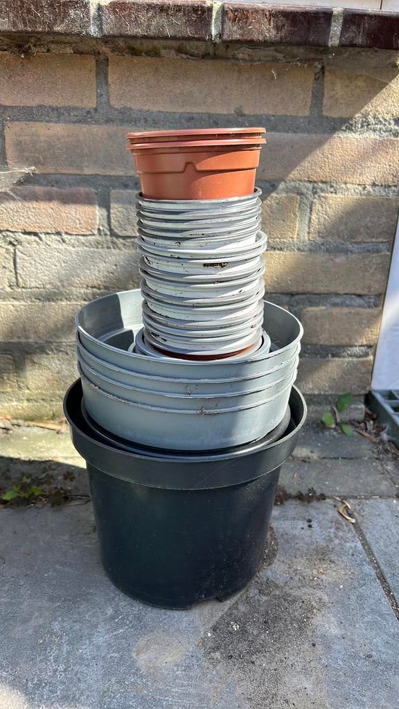 Af te halen Gratis kweekpotjes, Tuin en Terras, Ophalen, Minder dan 30 cm, Rond, Zo goed als nieuw