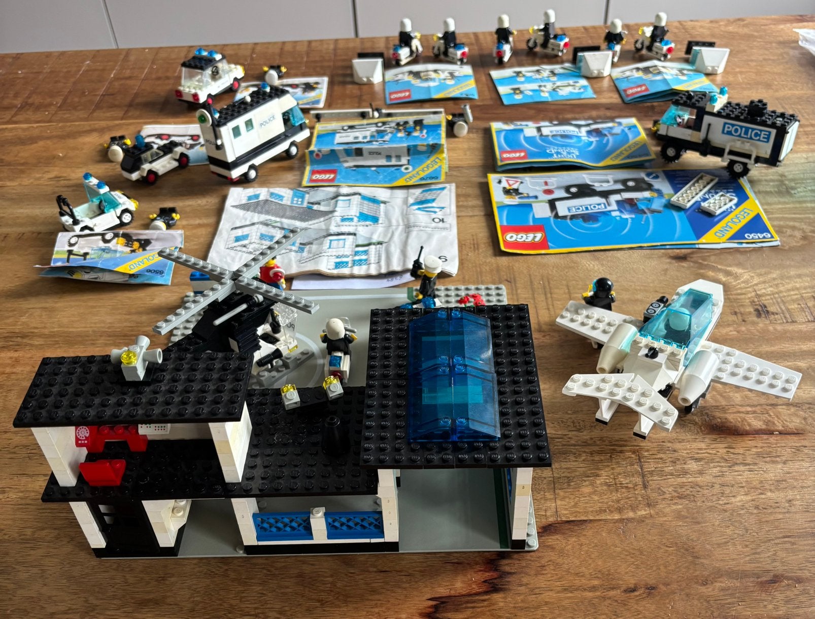 Partij lego Politie van 10 sets, Gebruikt, Compleet, Lego, Ophalen of Verzenden