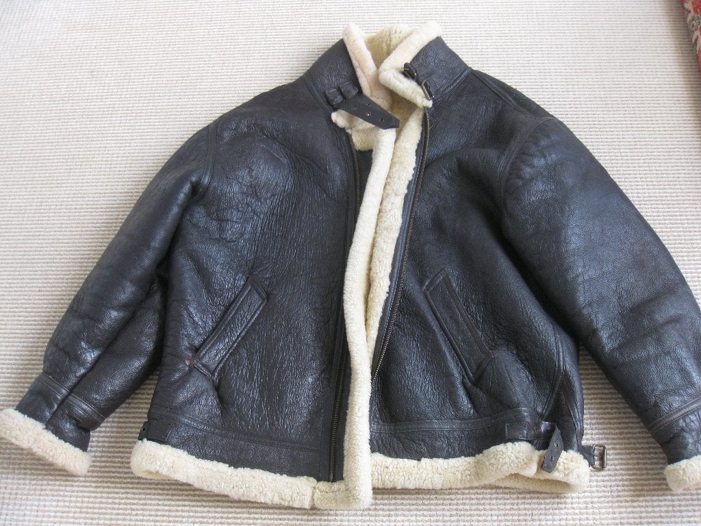 Piloten jack. Z.g.a n. Maat XXL. Original Shearling., Ophalen of Verzenden, Zo goed als nieuw, Bruin, Jas of Mantel