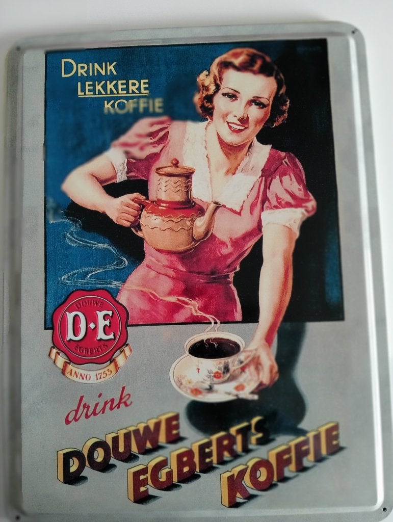 Douwe Egberts reclame bord, Verzamelen, Merken en Reclamevoorwerpen, Ophalen of Verzenden, Nieuw, Reclamebord