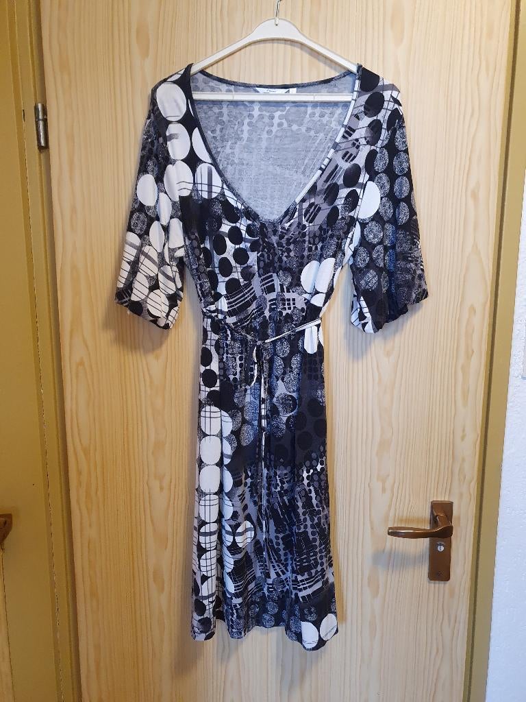 Tricot Jurk, Kleding | Dames, Jurken, Ophalen, Wit, Maat 42/44 (L), Miss Etam