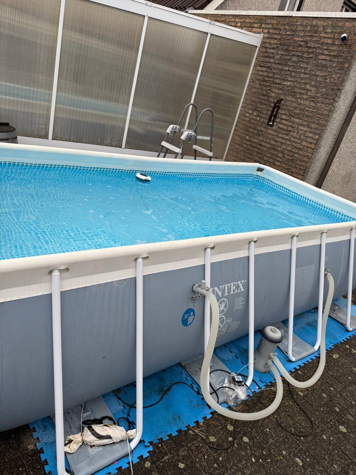 Intex zwembad met toebehoren, Minder dan 80 cm, Ophalen of Verzenden, Zo goed als nieuw, Opzetzwembad