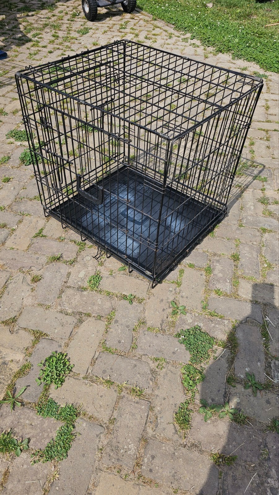 Zwarte honden bench, Dieren en Toebehoren, Ophalen, Gebruikt