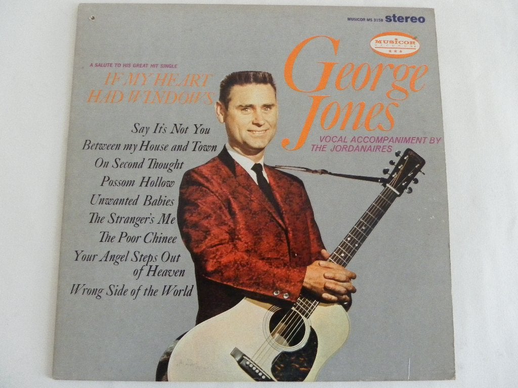 LP George Jones - If My Heart Had Windows, LP, Gebruikt, Originele persing, Ophalen of Verzenden