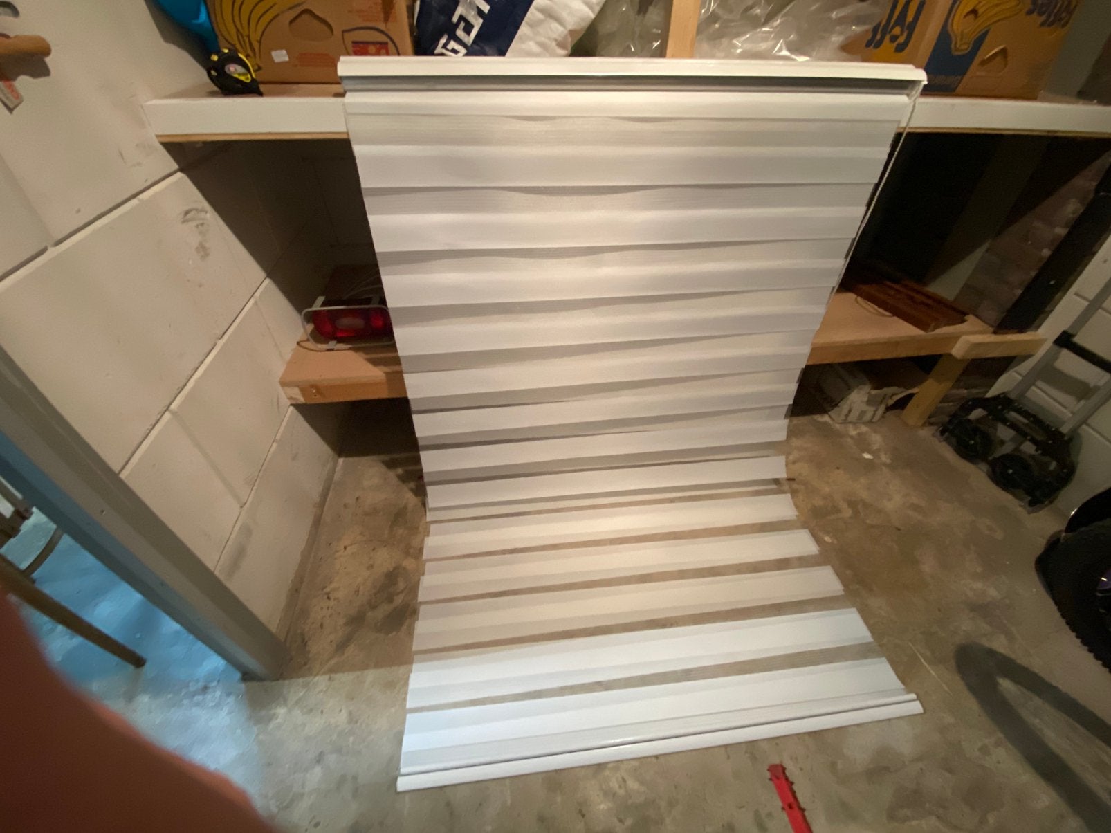 Rolgordijn Jysk 120x180 cm wit in goede staat, Ophalen, 120 cm, Overige merken, 180 cm