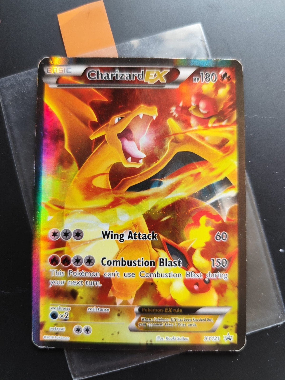 Charizard Ex XY121, Ophalen of Verzenden, Nieuw, Losse kaart, Foil