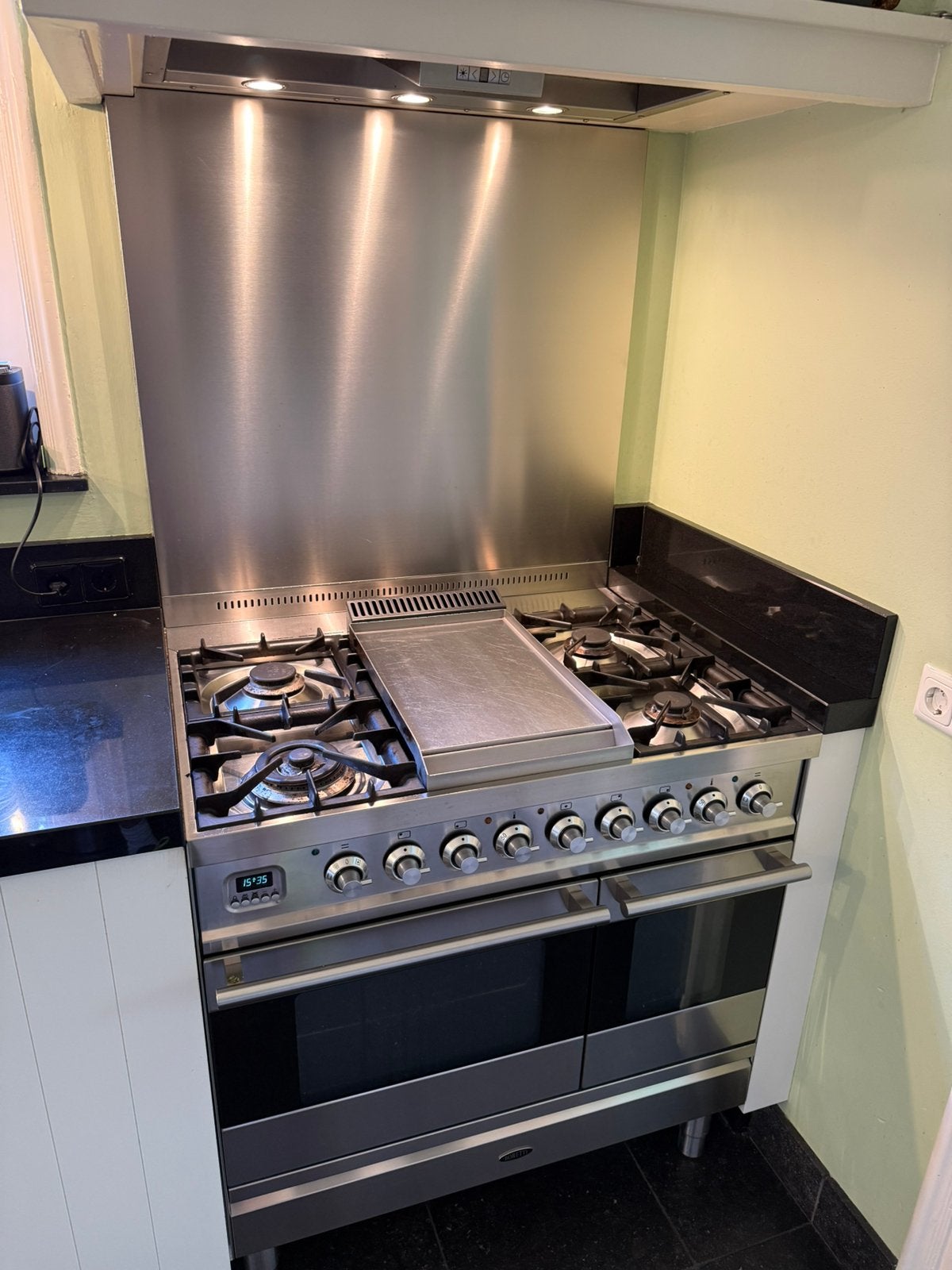 Boretti gasfornuis met twee ovens (90cm), Ophalen, Gebruikt, 60 cm of meer, Gas