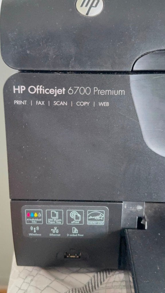 Printer, Ophalen, Hp, Gebruikt, All-in-one