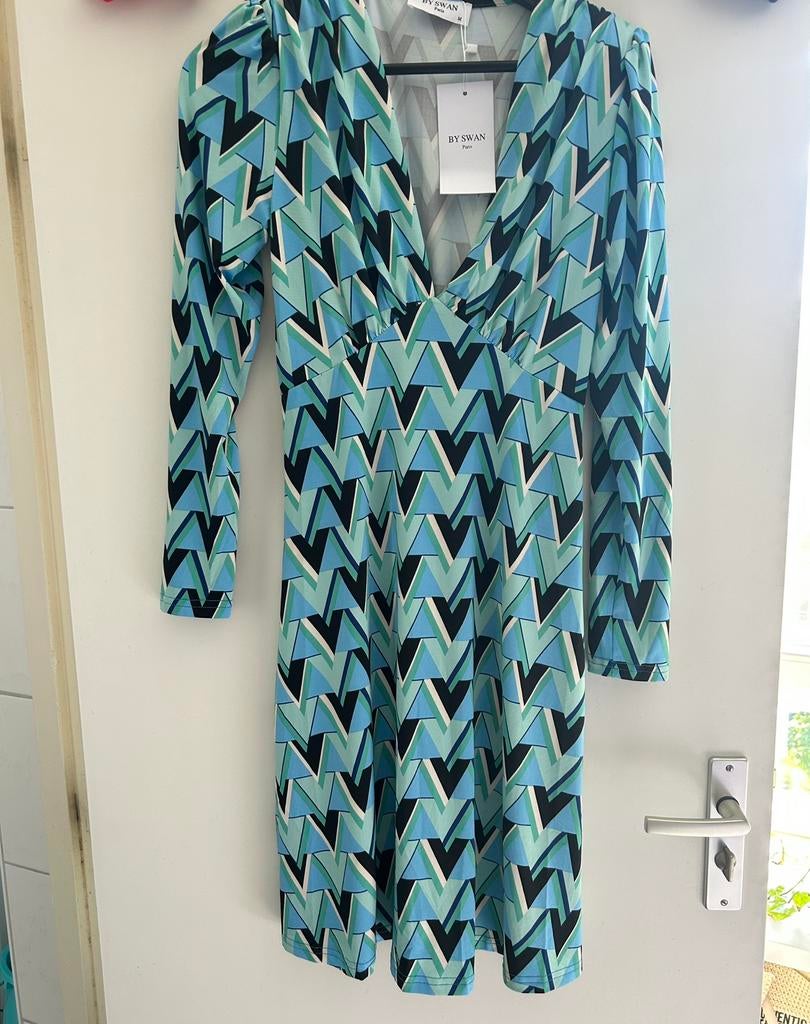 By Swan jurk blauw, maat M, Kleding | Dames, Jurken, Ophalen of Verzenden, Nieuw, Maat 38/40 (M), Blauw