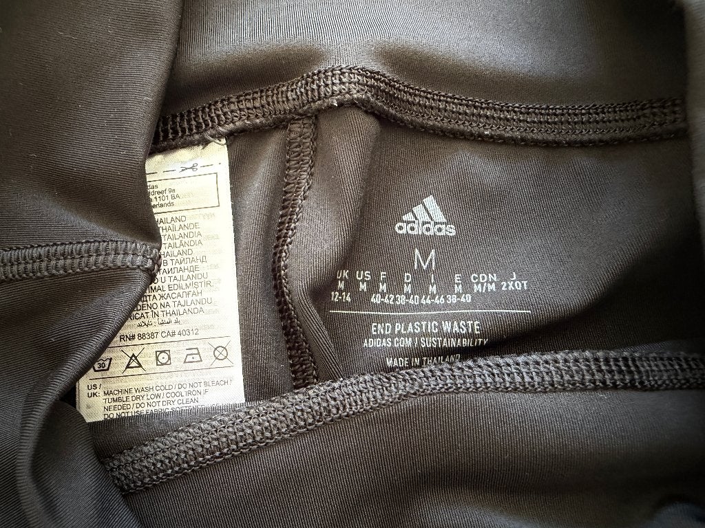 Adidas sport legging / broek - Zwart Wit - Medium, Kleding | Dames, Maat 38/40 (M), Adidas, Zwart, Ophalen of Verzenden