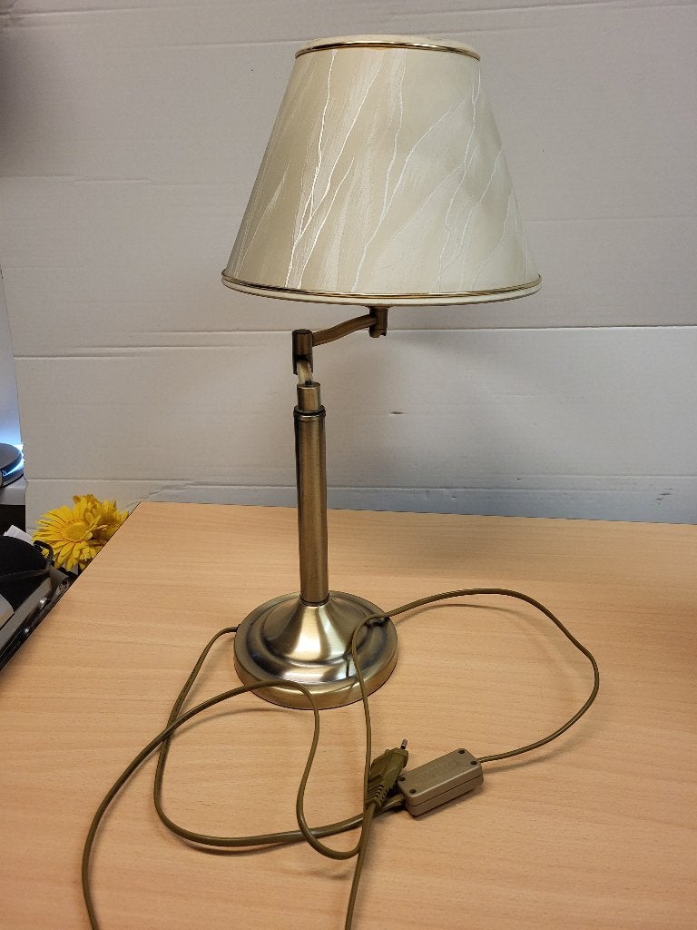 Tafellamp of schemerlamp., Ophalen of Verzenden, Gebruikt, Metaal, Schemerlamp