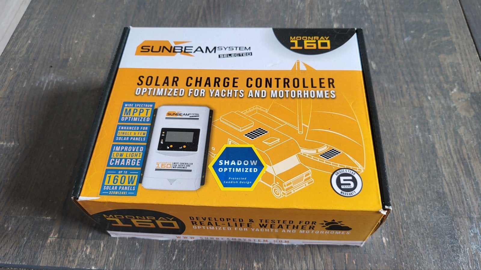 Sunbeam System Moonray 160 MPPT Laadregelaar, Caravans en Kamperen, Ophalen of Verzenden, Zo goed als nieuw