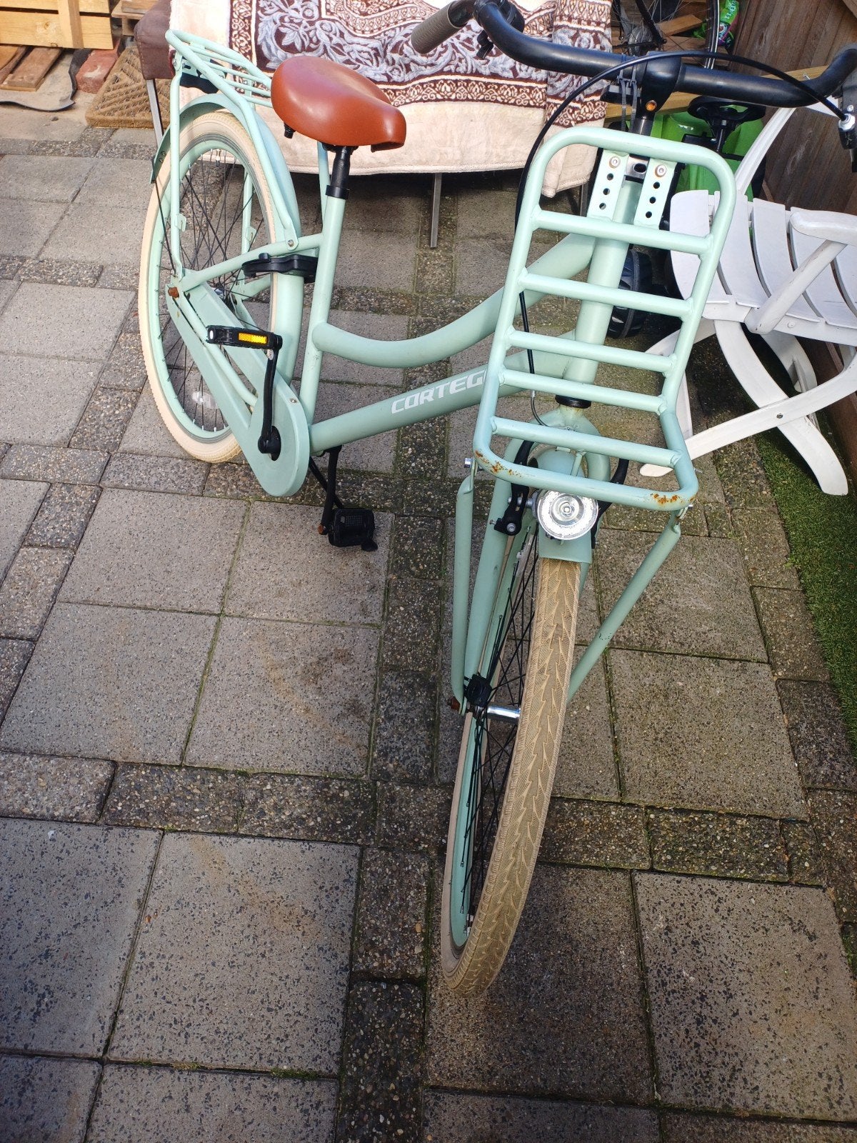 Cortego transportfietsen - Roze en Mintgroen, Overige merken, Gebruikt, Velgrem, Ophalen of Verzenden
